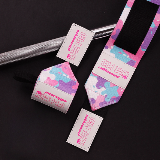 55cm Wrist Wraps - Graffiti Pink